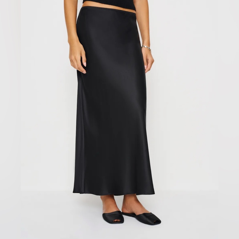 Reformation Black Maxi Skirt